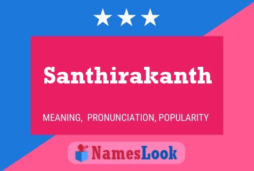 Santhirakanth Name Poster