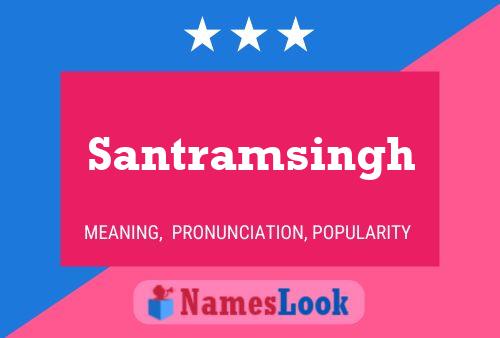 Santramsingh Name Poster