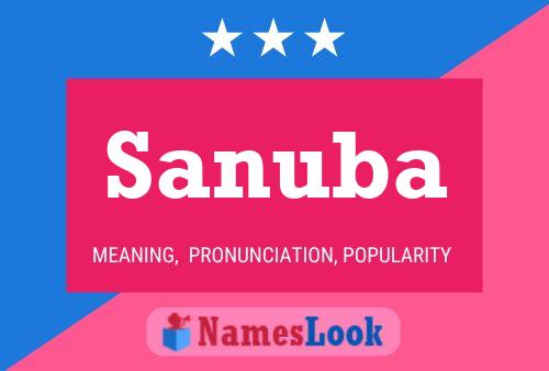 Sanuba Name Poster