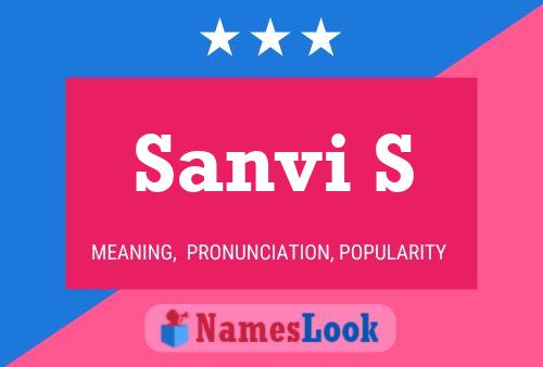 Sanvi S Name Poster