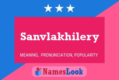 Sanvlakhilery Name Poster