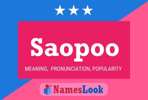 Saopoo Name Poster