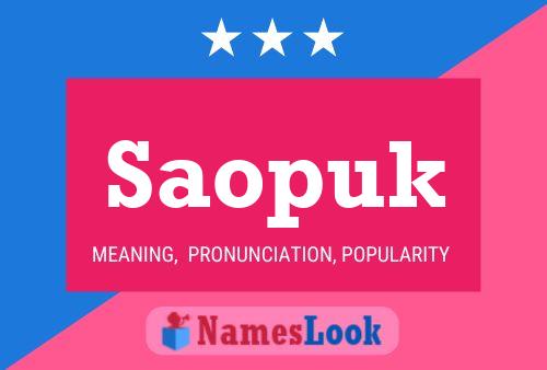 Saopuk Name Poster