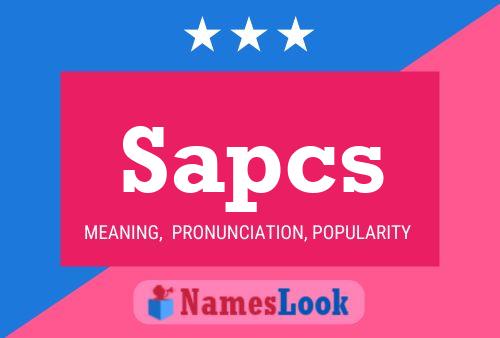 Sapcs Name Poster