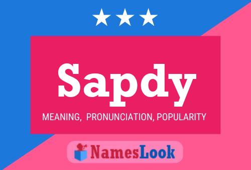 Sapdy Name Poster