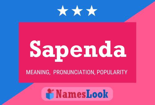 Sapenda Name Poster