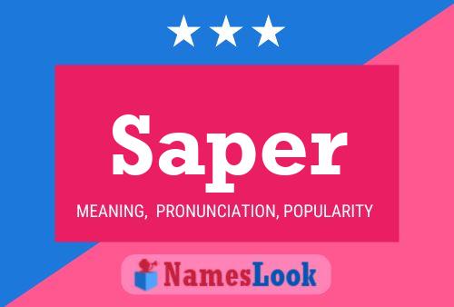 Saper Name Poster