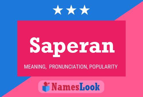 Saperan Name Poster