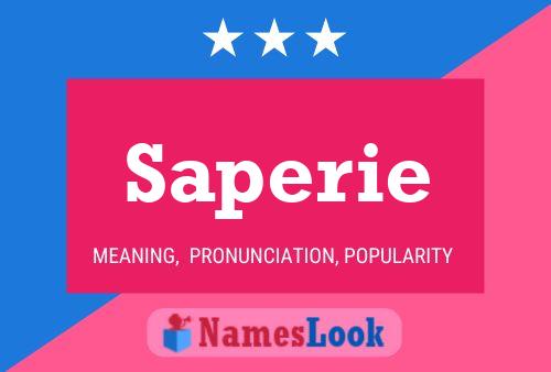 Saperie Name Poster