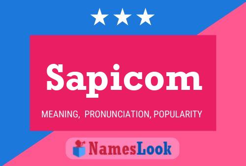 Sapicom Name Poster