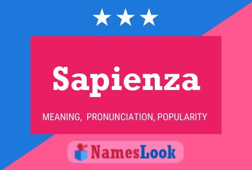 Sapienza Name Poster