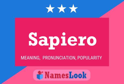 Sapiero Name Poster