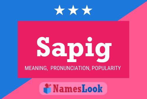 Sapig Name Poster