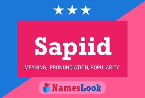 Sapiid Name Poster