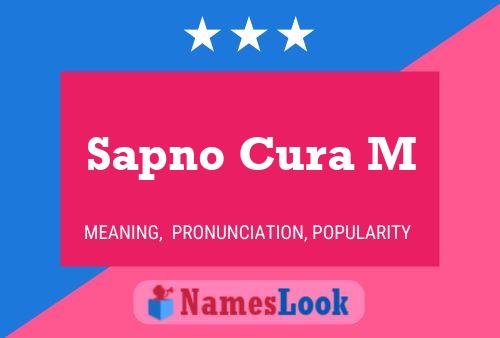 Sapno Cura M Name Poster