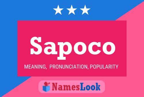 Sapoco Name Poster