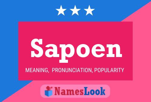 Sapoen Name Poster