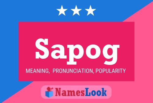 Sapog Name Poster