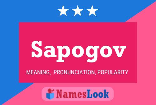 Sapogov Name Poster