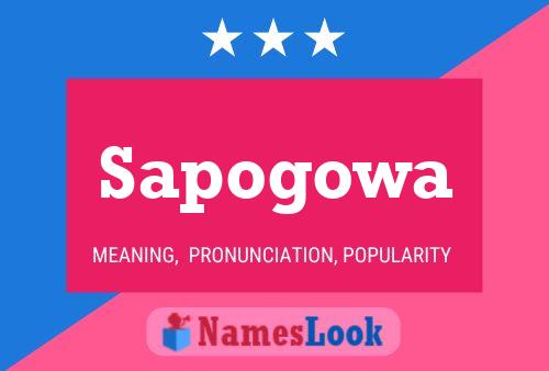 Sapogowa Name Poster