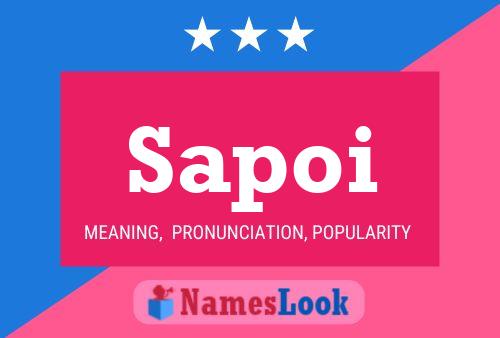 Sapoi Name Poster