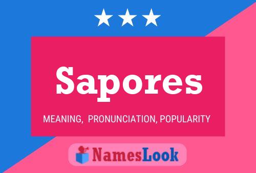 Sapores Name Poster