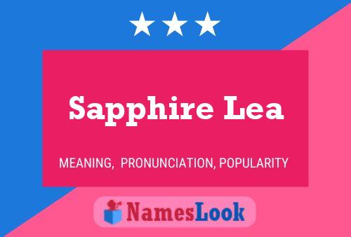 Sapphire Lea Name Poster