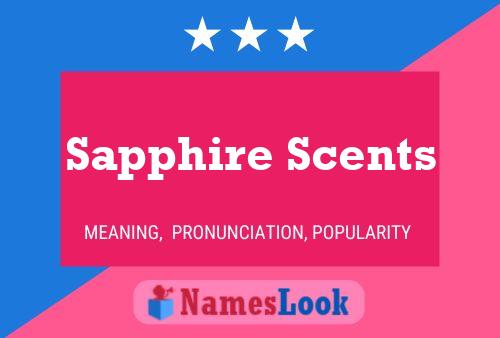 Sapphire Scents Name Poster