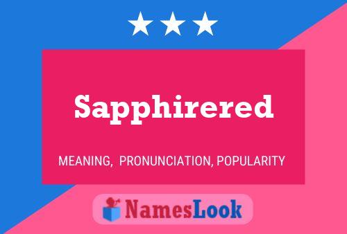 Sapphirered Name Poster