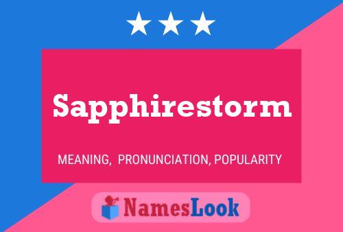 Sapphirestorm Name Poster