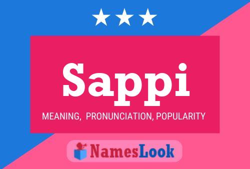 Sappi Name Poster