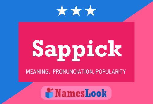 Sappick Name Poster