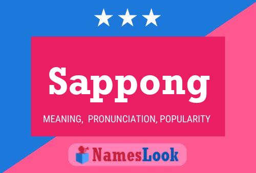 Sappong Name Poster