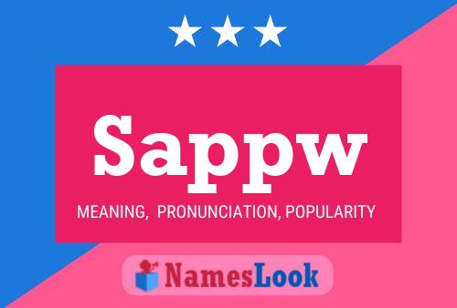 Sappw Name Poster