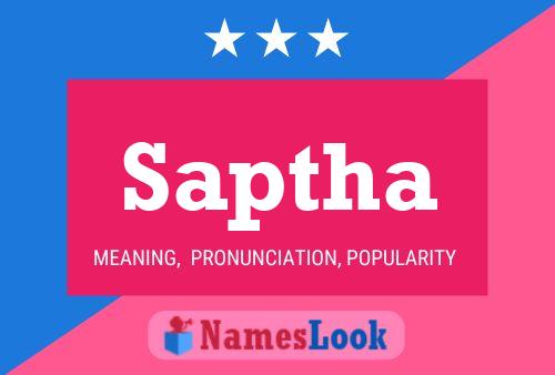 Saptha Name Poster