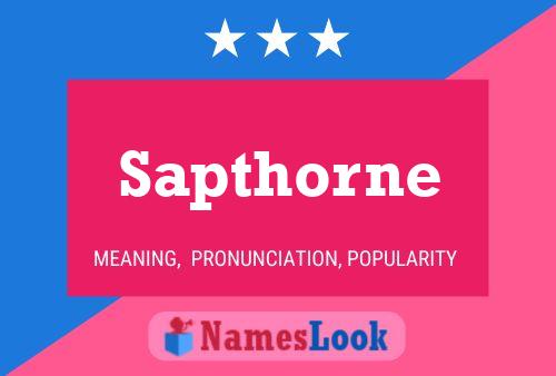 Sapthorne Name Poster