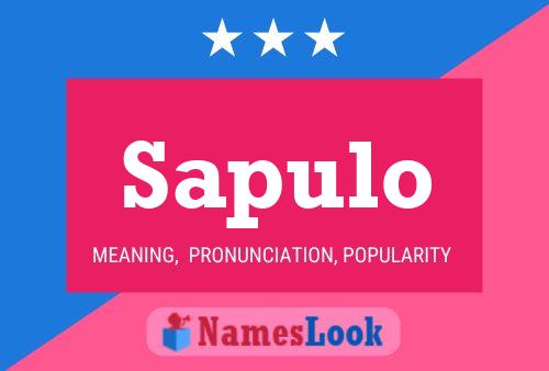 Sapulo Name Poster