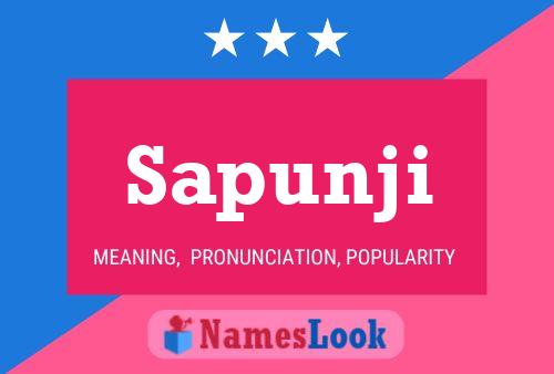 Sapunji Name Poster