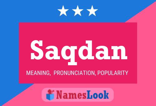 Saqdan Name Poster