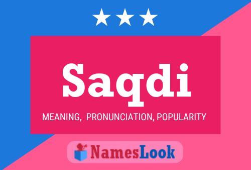 Saqdi Name Poster