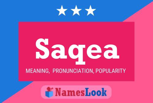 Saqea Name Poster