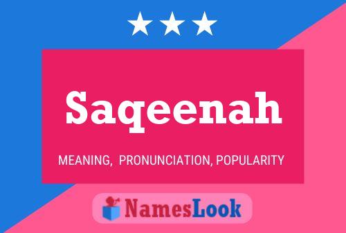 Saqeenah Name Poster