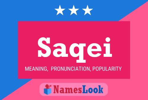 Saqei Name Poster