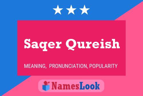 Saqer Qureish Name Poster