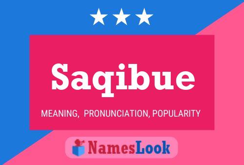 Saqibue Name Poster