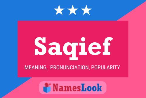 Saqief Name Poster