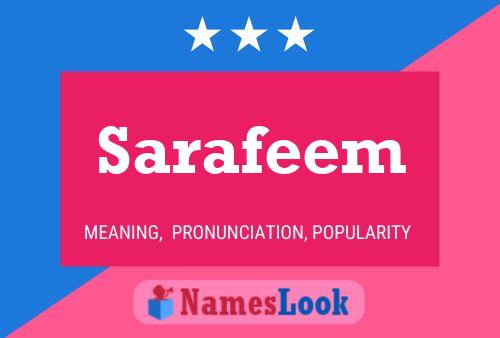 Sarafeem Name Poster