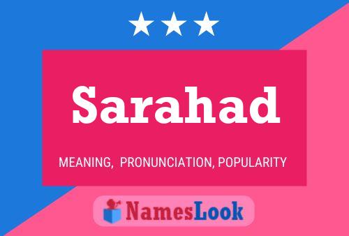 Sarahad Name Poster