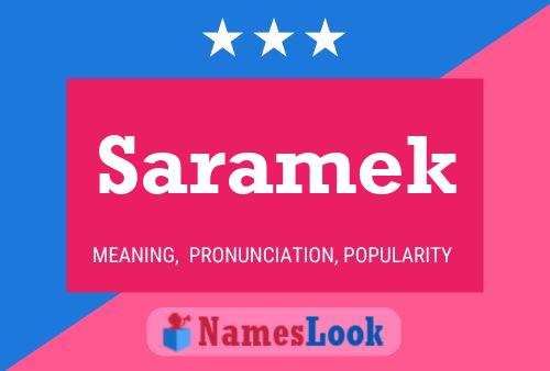 Saramek Name Poster