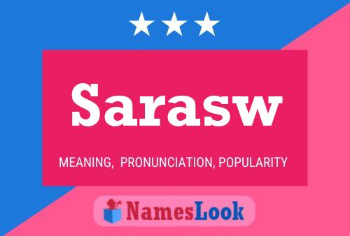 Sarasw Name Poster